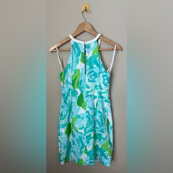 Size 2 Lilly Pulitzer First Impression Pearl Shift Dress Poolside Blue - Picture 5 of 5